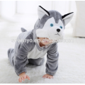 Мягкие детские Фланелевые ползунки onesie пижамы животных костюм костюмы,спальные износа,милая серая ткань,ребенок с капюшоном полотенце